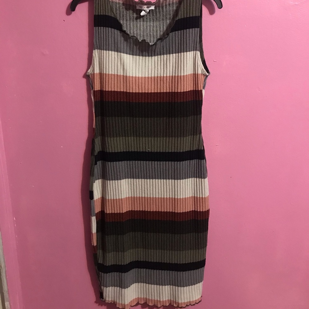 Striped colorful dress